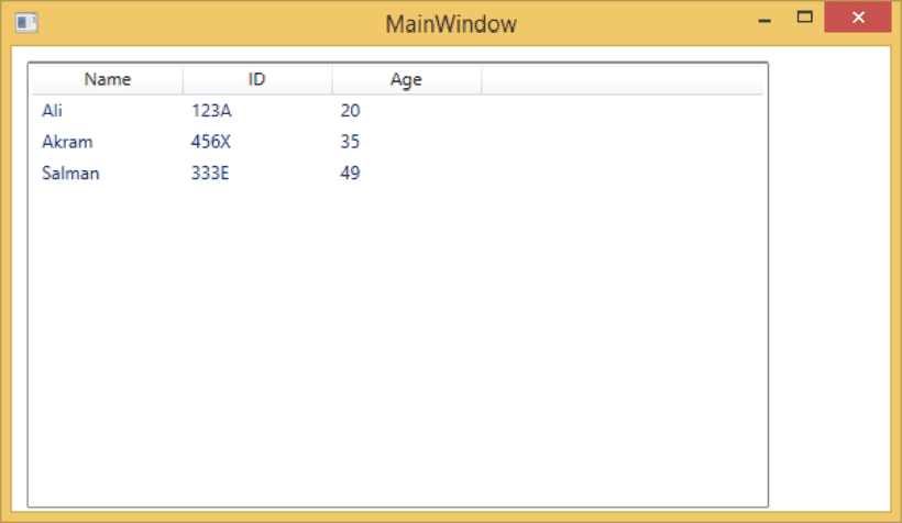 GridView