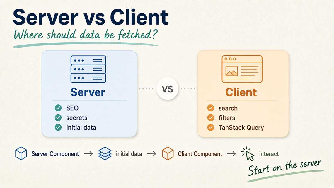 Server vs Client — where should data be fetched?