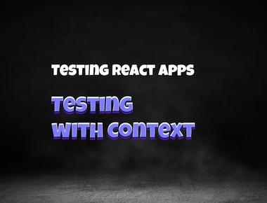 React Testing: Testing with context and a custom render method