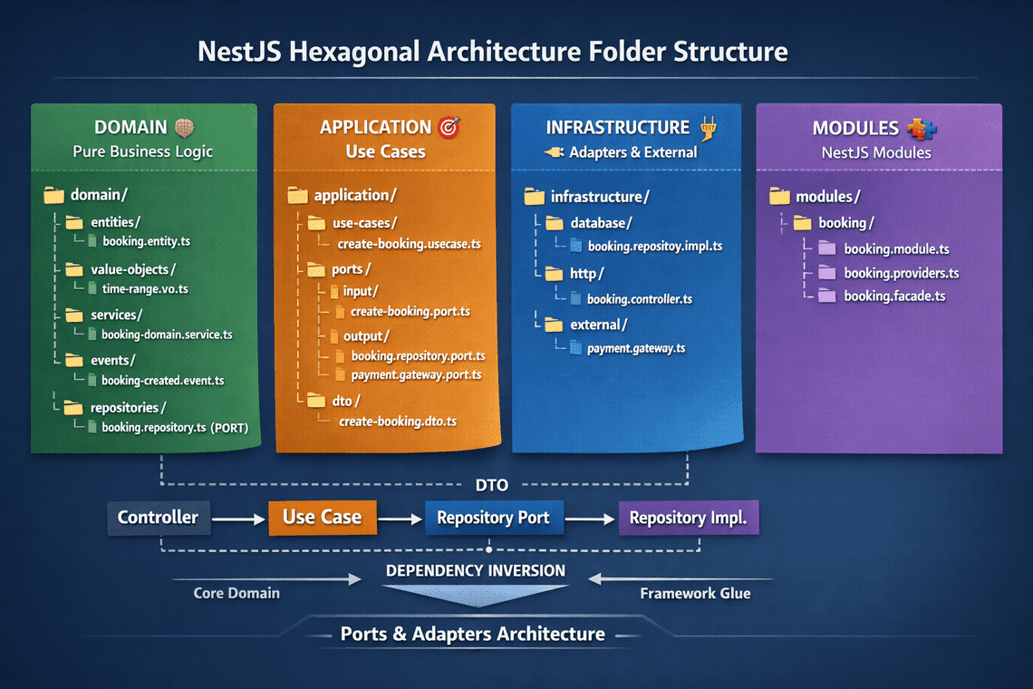 Hexagonal Architecture Folder Structure